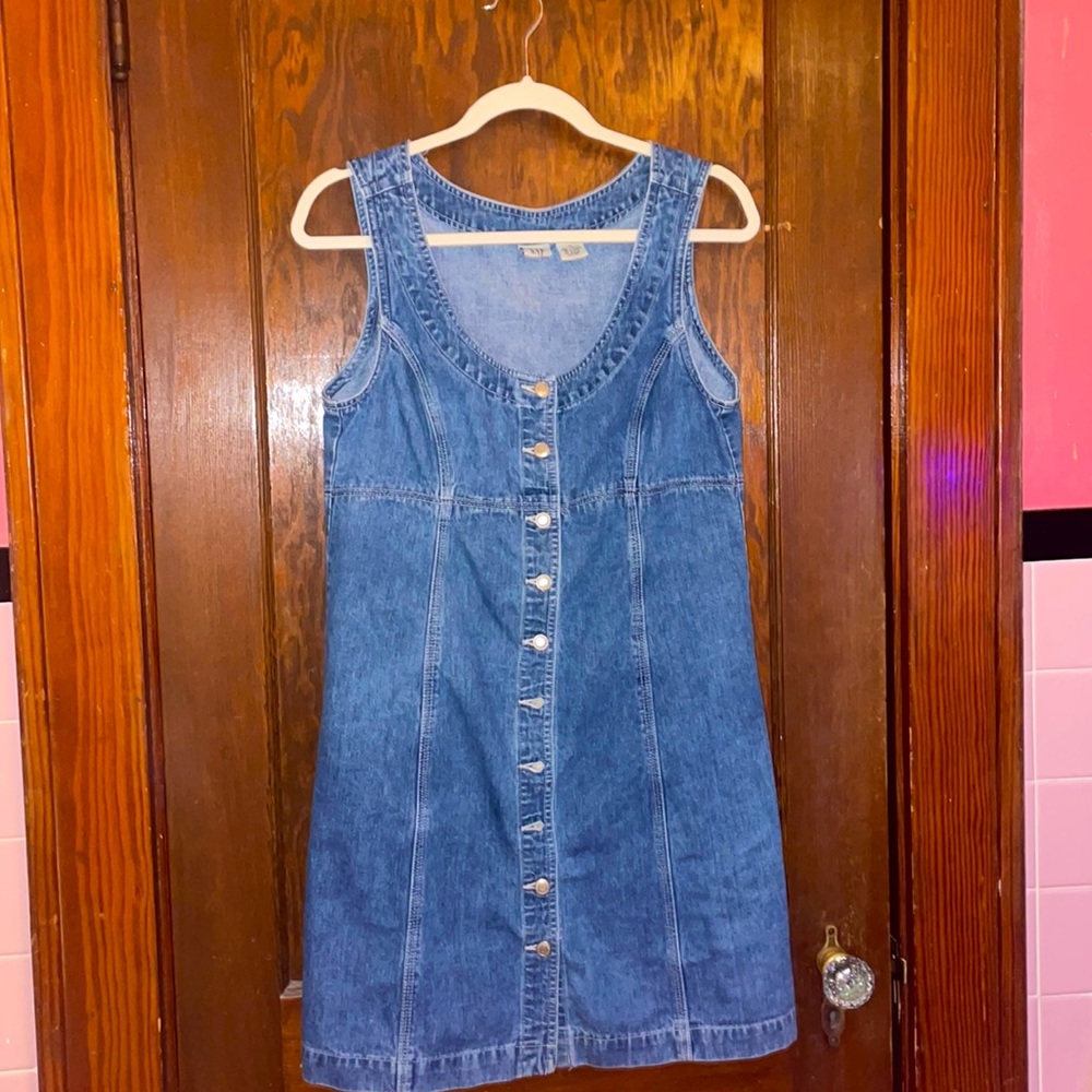 Gap Jean buttoned down dress